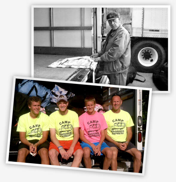 Camp Baggage Express Summer camp luggage delivery since 1932.