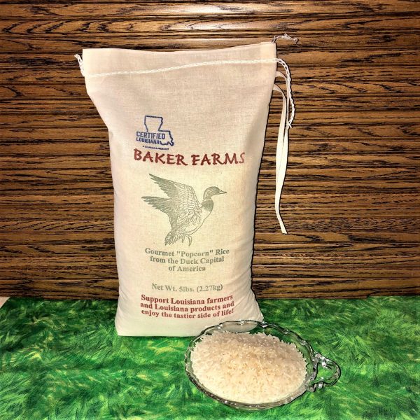 Gourmet Rice 5lb bag Baker Farms Popcorn Rice