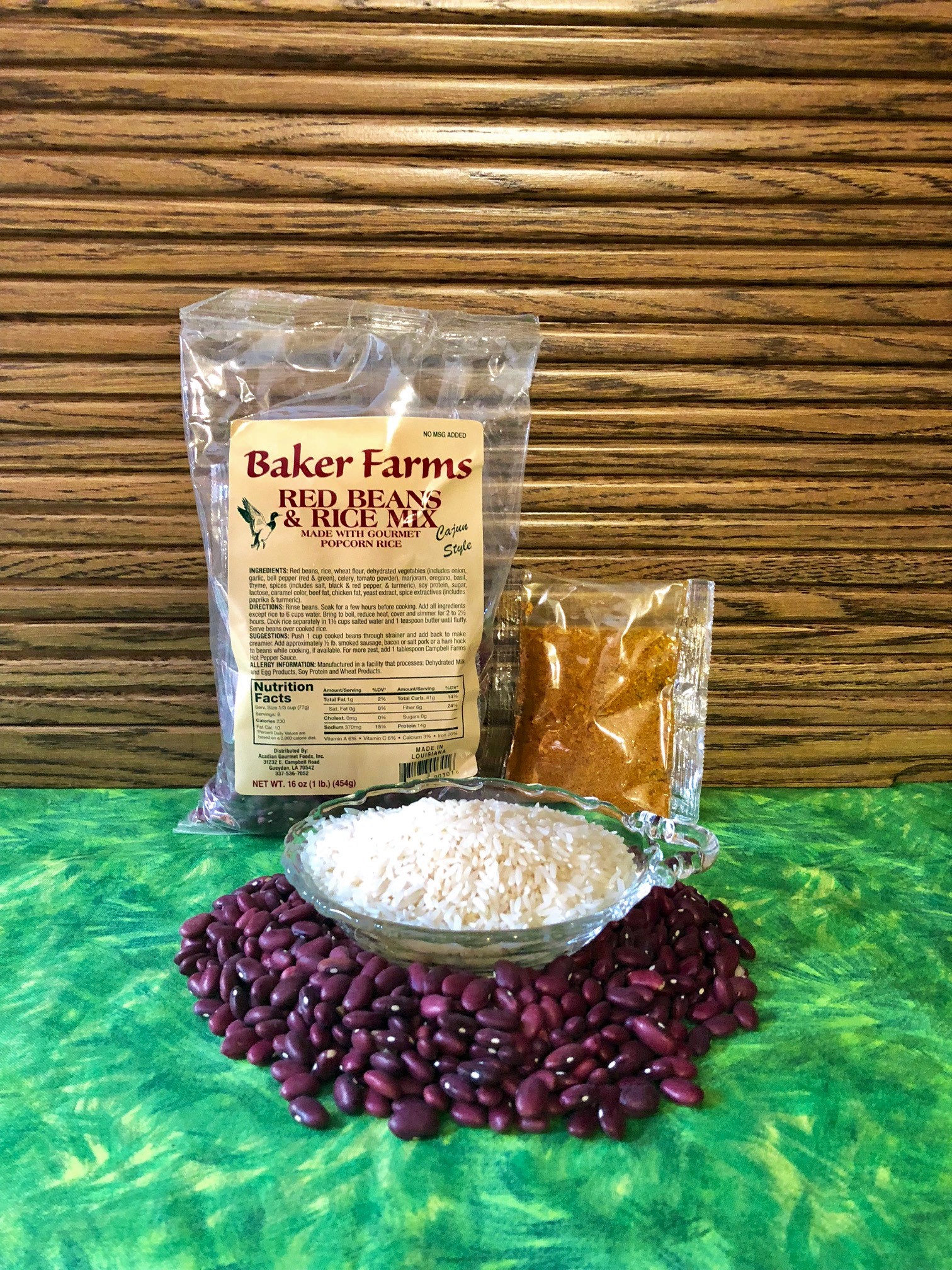 Red Beans & Rice Mix Baker Farms Popcorn Rice