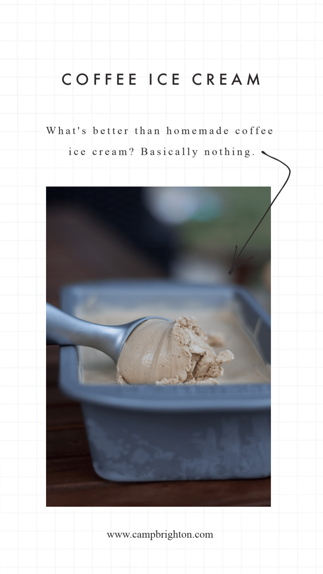 Homemade Coffee Ice Cream Erin Brighton