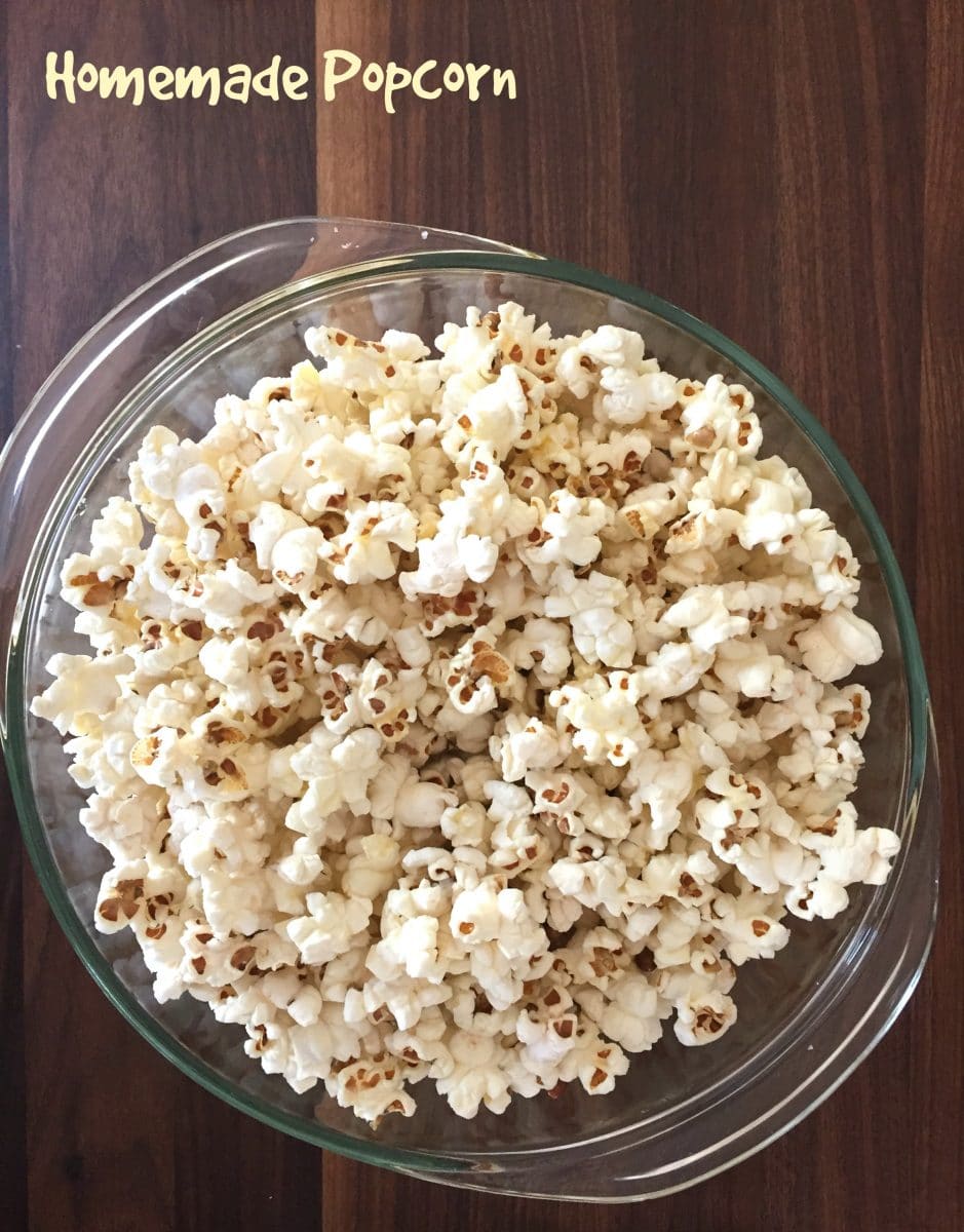 Kids in the Kitchen Homemade Popcorn
