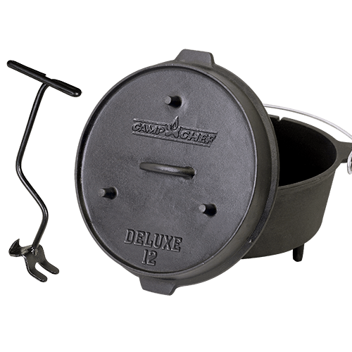 Cast iron camping pot Cast iron cookware Australia Camp Chef