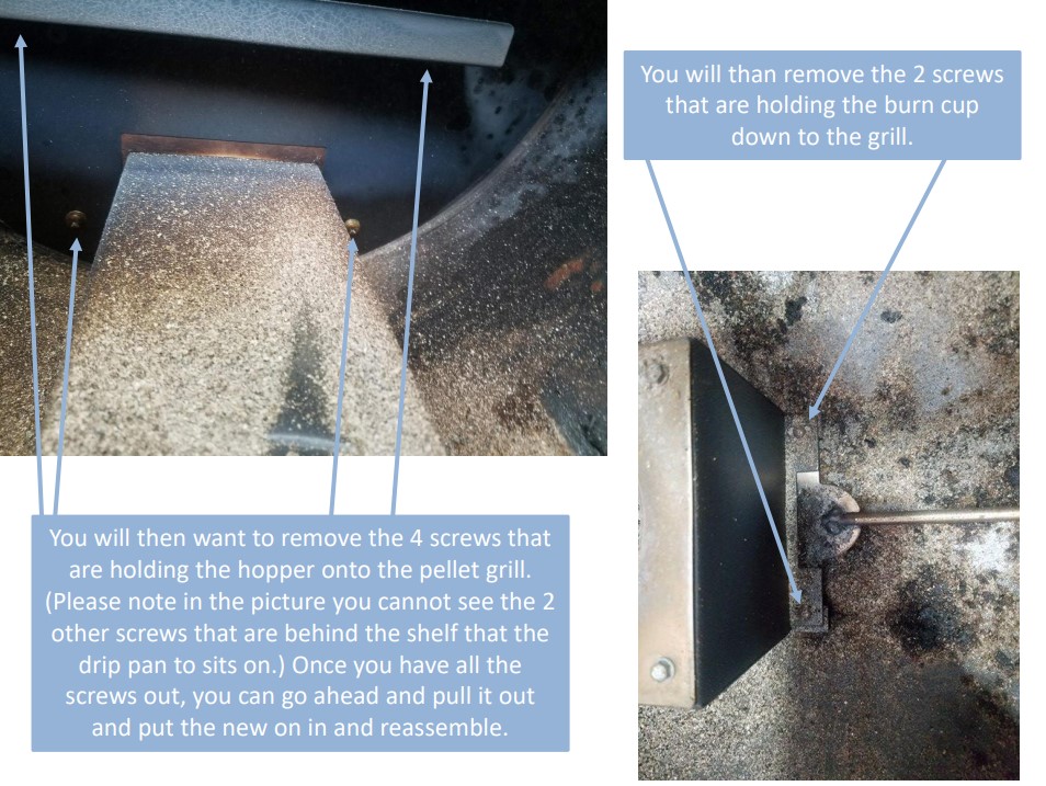 HOW TO REPLACE PELLET GRILL HOPPER CAMP CHEF