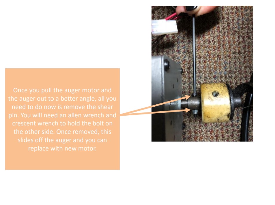 HOW TO CHANGE OUT THE AUGER MOTOR ON THE PURSUIT CAMP CHEF