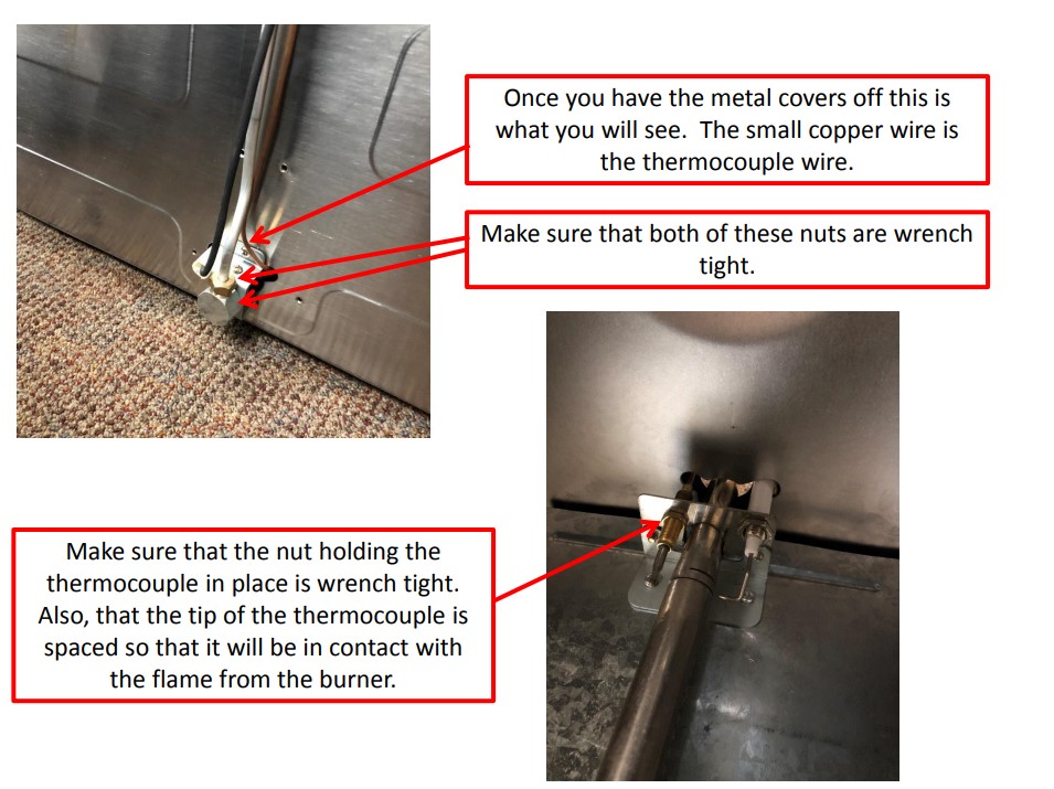 COVEN THERMOCOUPLE TROUBLESHOOTING CAMP CHEF