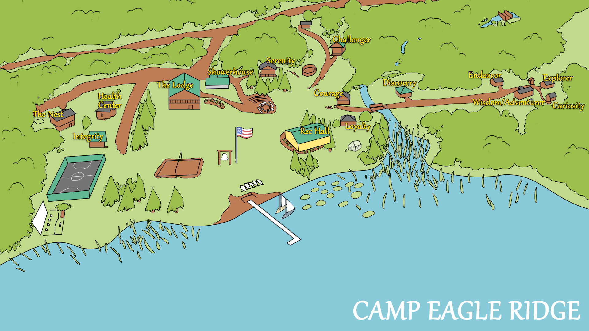 Camp Map Camp Eagle Ridge