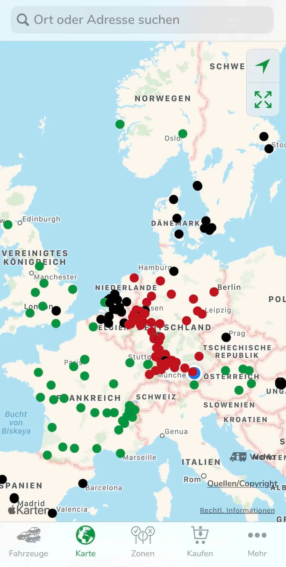 Umweltzonen Europa Karte Umweltzonen Deutschland Karte