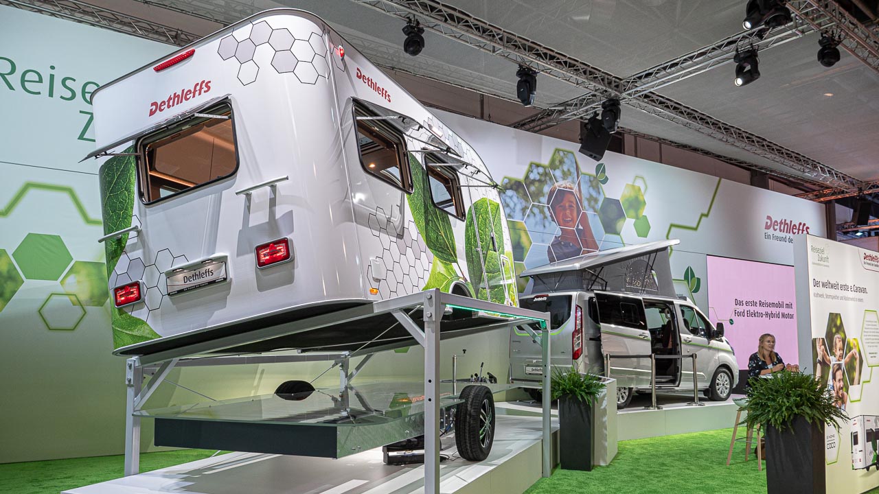 e.home Coco der elektrische Wohnwagen von Dethleffs