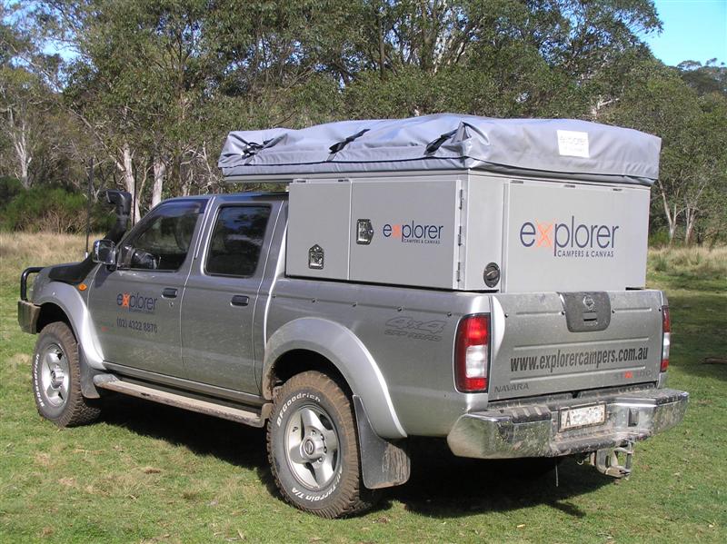 explorer ute back from explorer campers and canvas