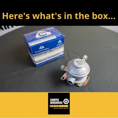 AG Gas Regulator 8mm 30mbar Camper Warehouse