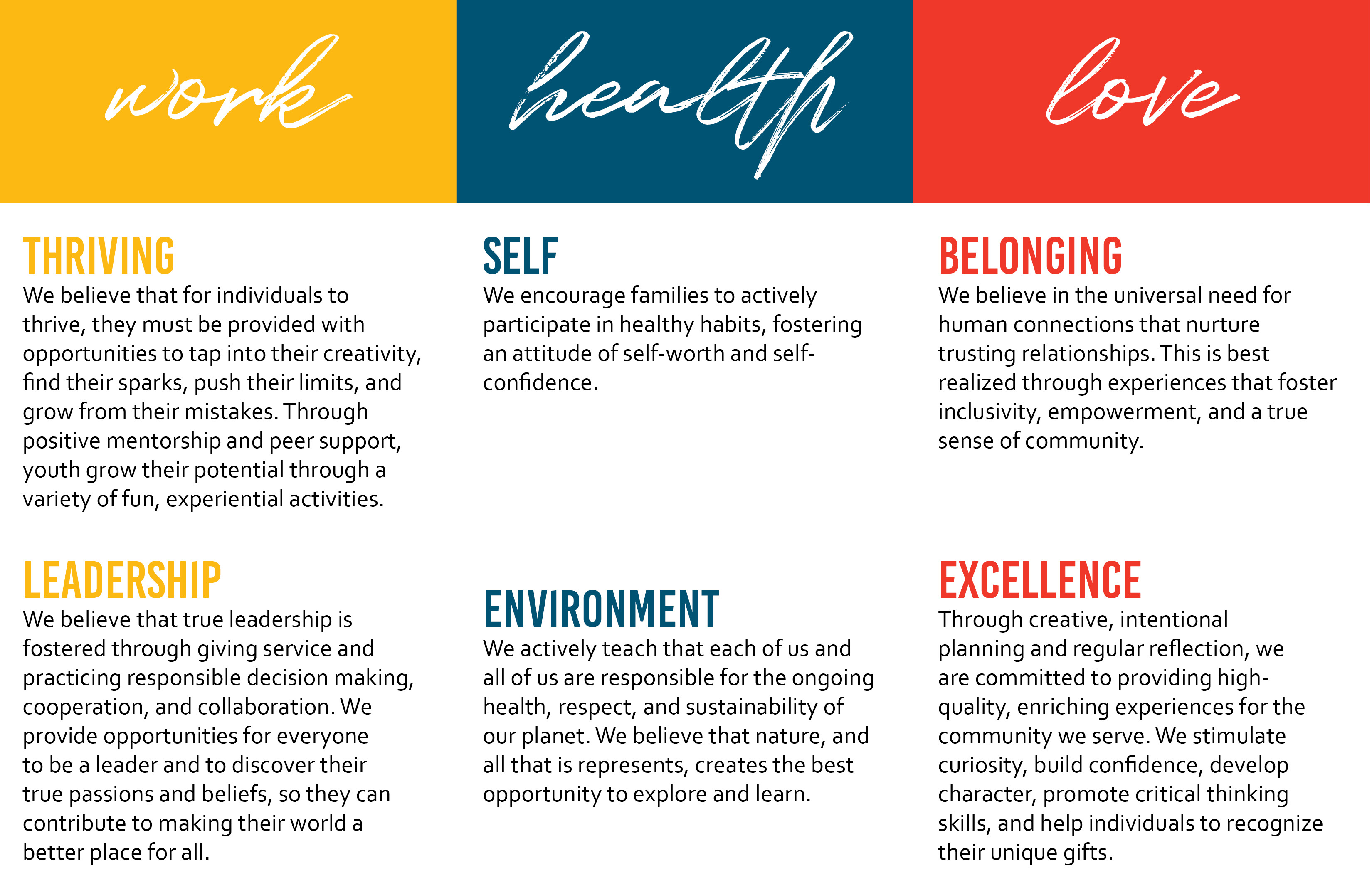 Our Values Camp Fire