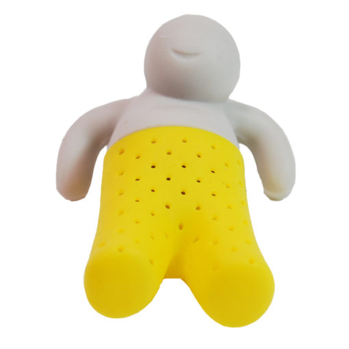 Mr. Tea Bulk Custom Printed Silicone Tea infuser man shaped tea infuser