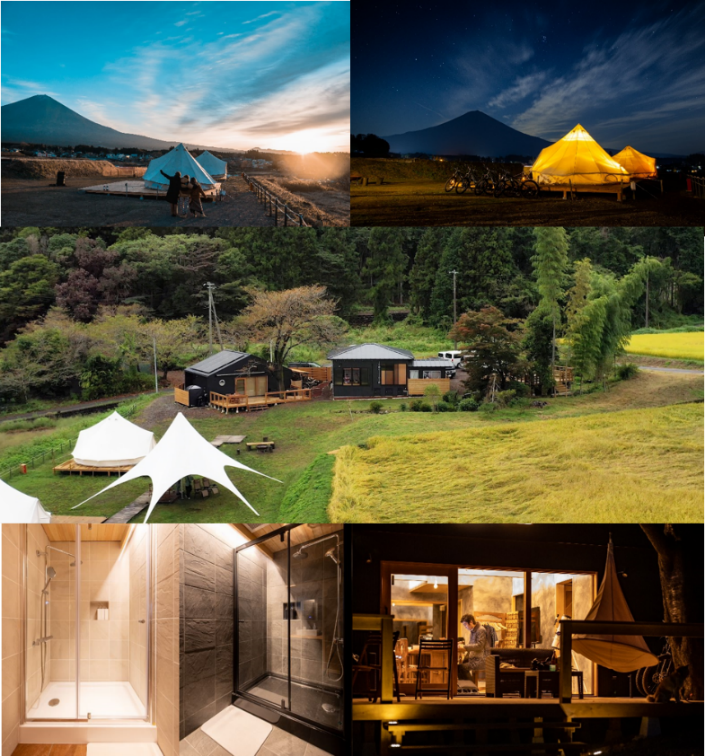 【1日2組限定】レンタルキャンピングカーとグランピング施設がセットになった『富士山・極上グランピング旅』販売開始 〜富士山と里山の景色を満喫