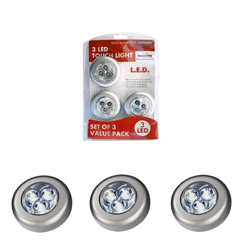 Roadster LED Touch Light 3pk Camping International