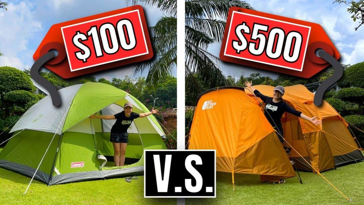 Cheap Tents VS. Expensive Tents 100 vs 500 (REAL Pictures!)