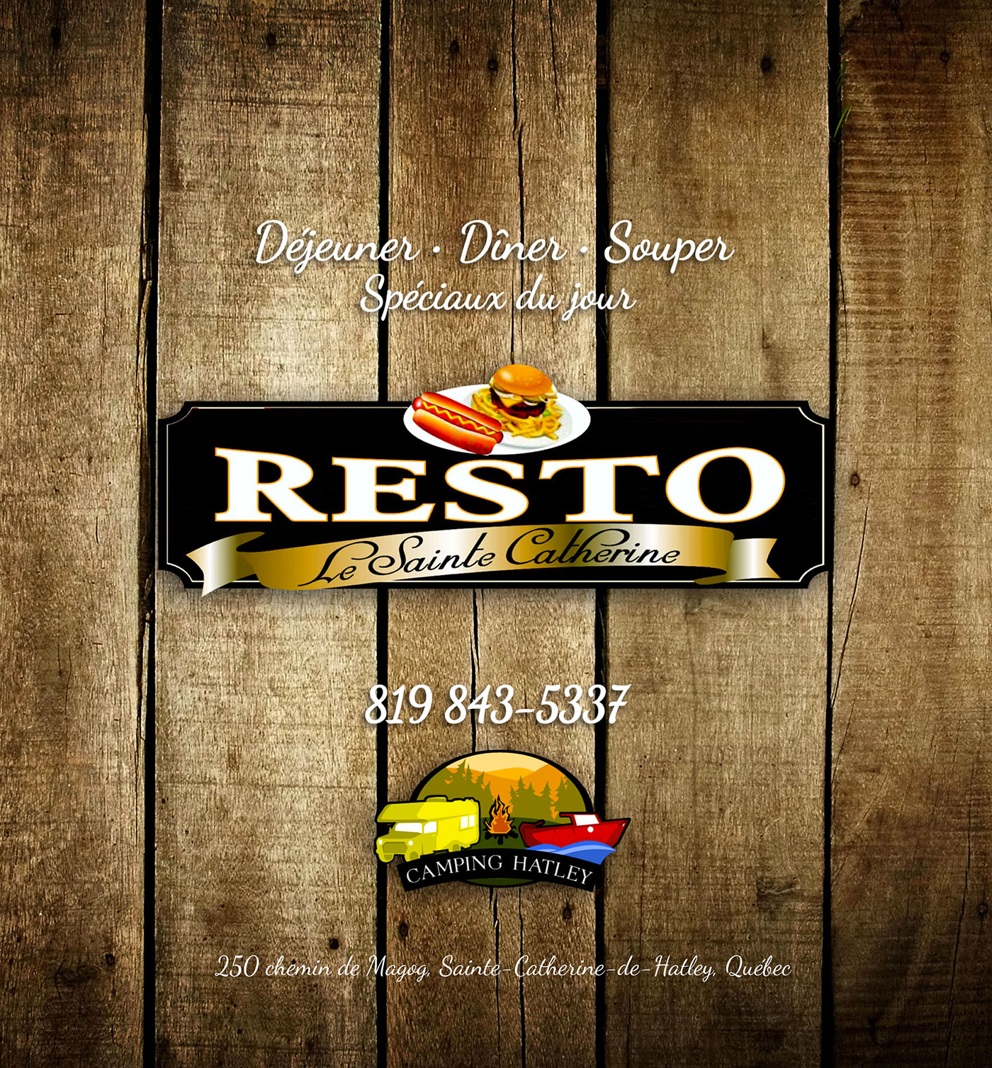 Resto Le SainteCatherine Camping Hatley Camping Hatley