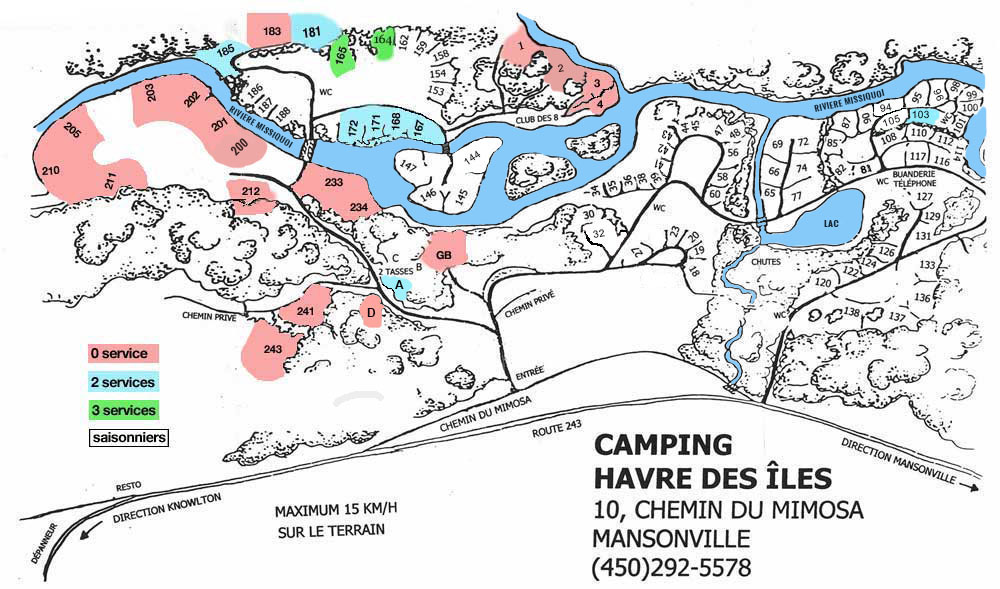 Camping Havre des îles — Une atmosphère tranquille et distinguée