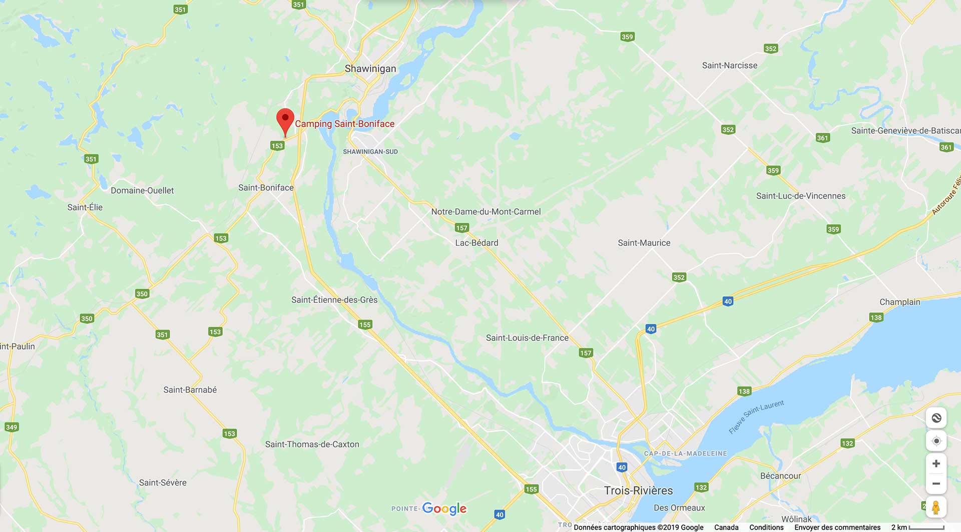 Accueil Camping SaintBoniface