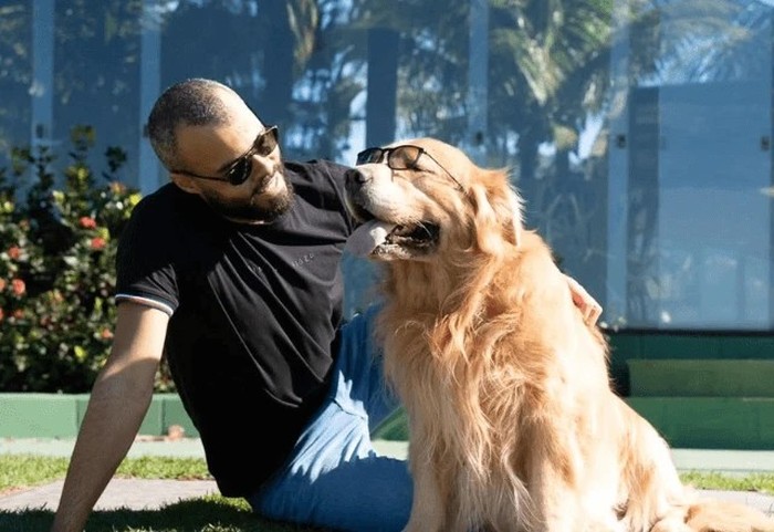 Inácio e Tobias Golden Cão