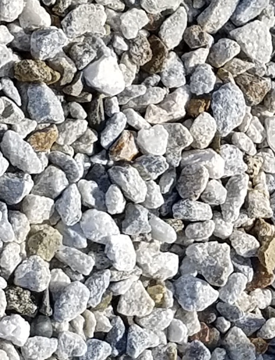 White Mix Blue Rock Landscape Materials