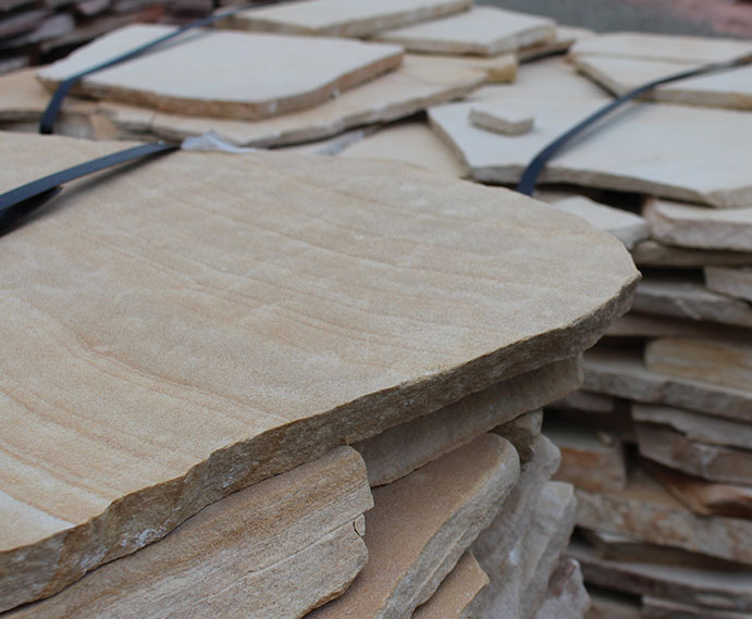 Yellowbuffflagstone Blue Rock Landscape Materials