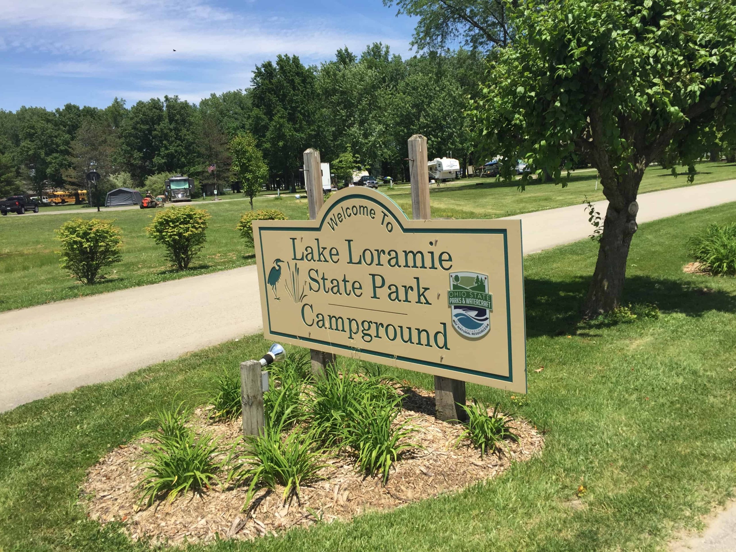 Lake Loramie State Park Campground Campsite Drivethru