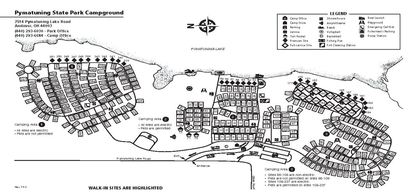 Pymatuning State Park Campground Campsite Drivethru