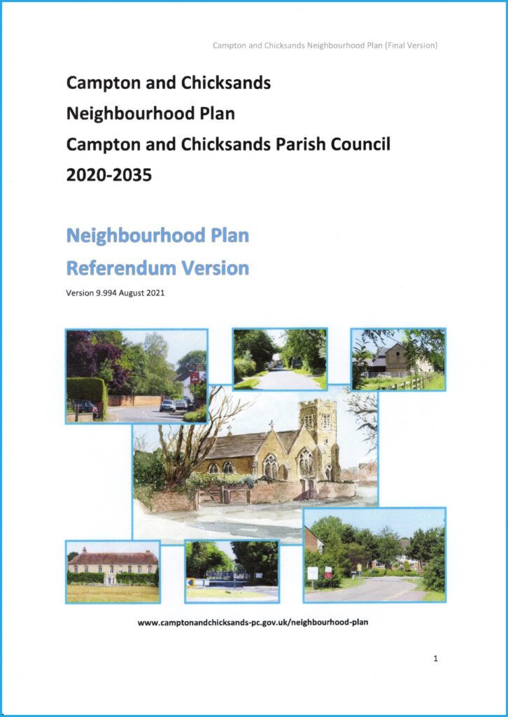 Neighbourhood Plan Campton & Chicksands Parish Council