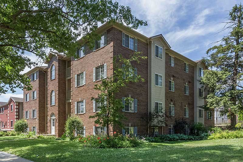 Landing Apartment Building Campus View Apartments