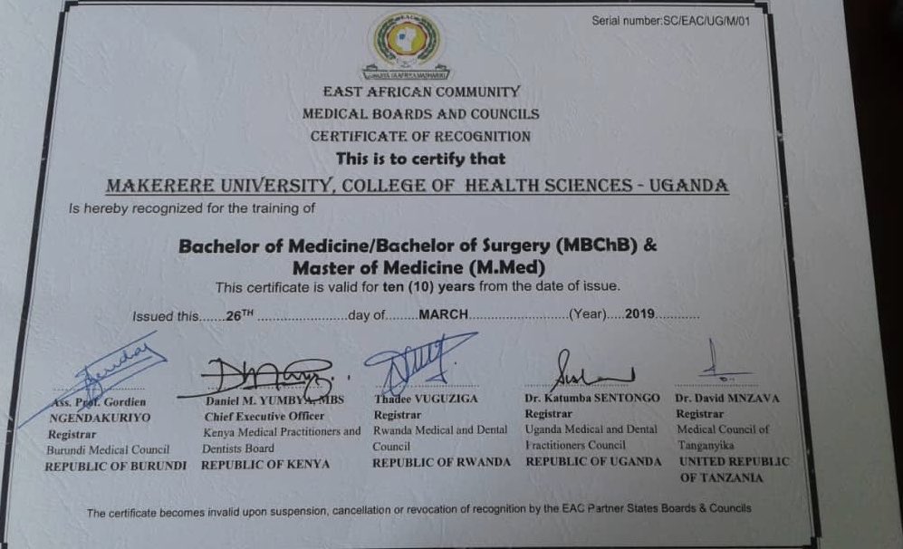 Makerere Receives Regional Certification for Medical and Dental Surgery