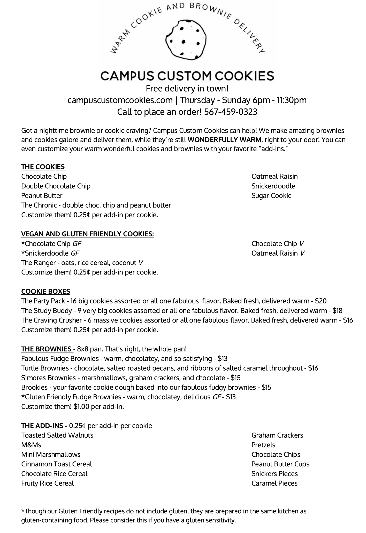 NewHours Campus Custom Cookies