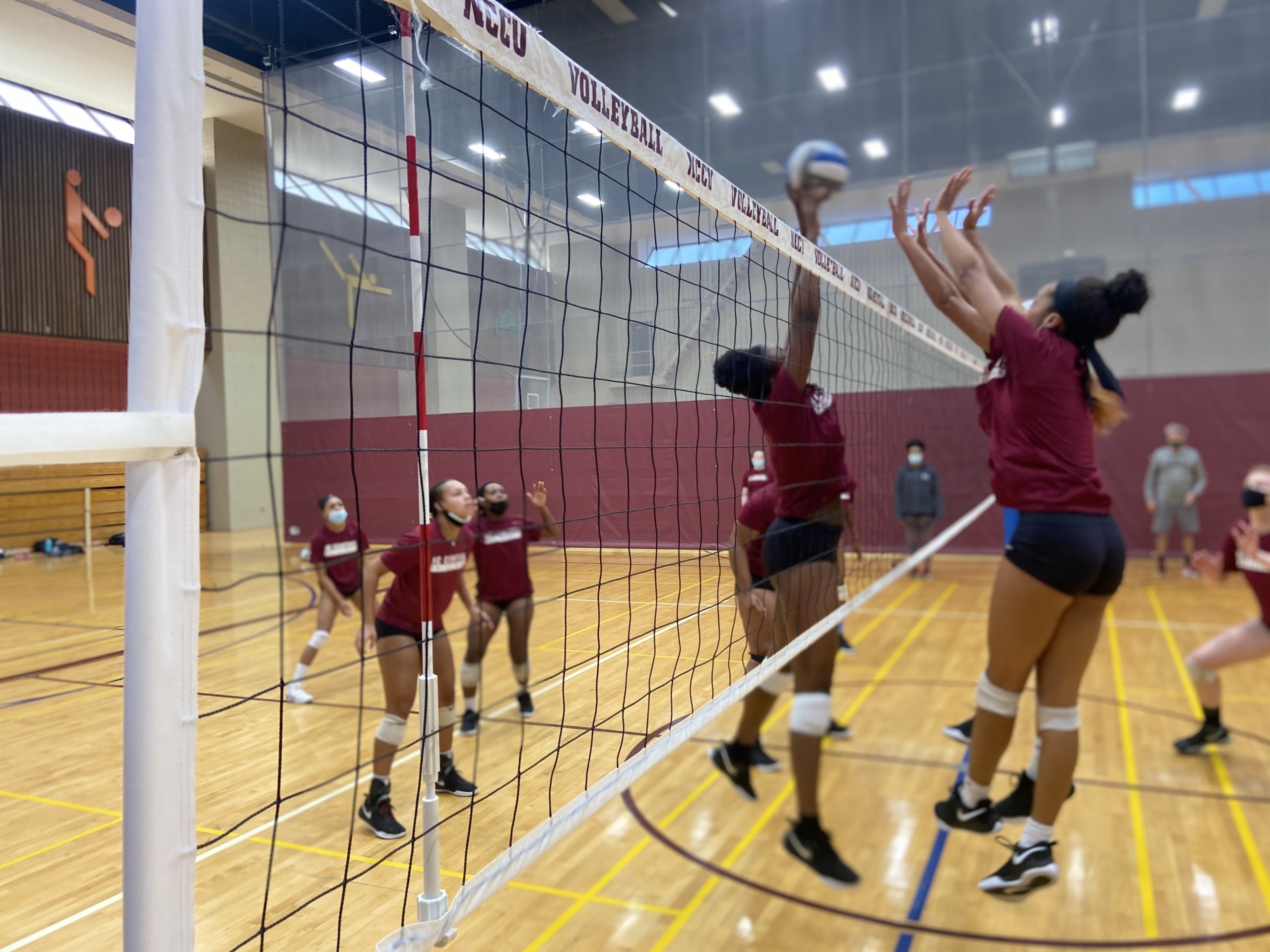 NCCU volleyball team reacts to season changes caused by pandemic