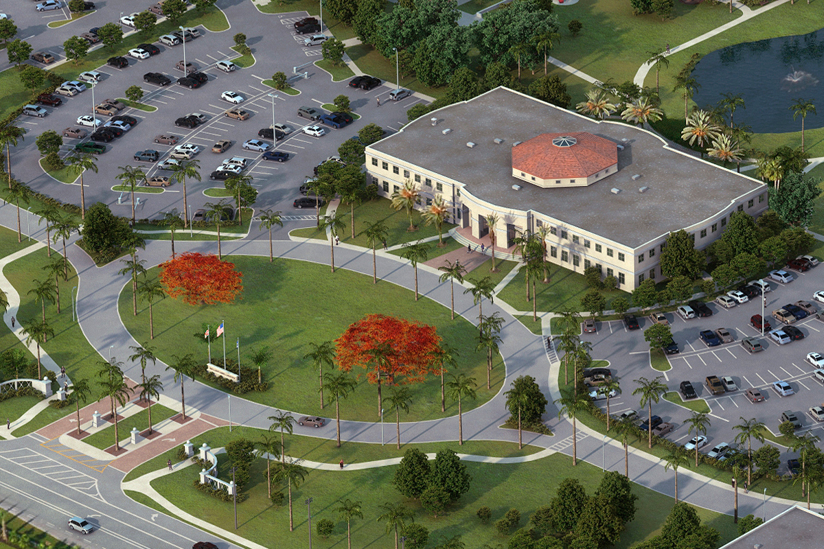 PhotoRealistic Map Artwork Nova Southeastern University