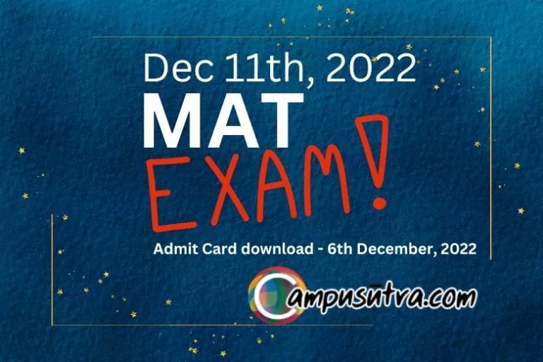 MAT Dec 2022 PBT admit card released