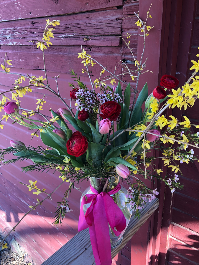 Small Floral Arrangement Camrose Hill Flower Studio and Farm