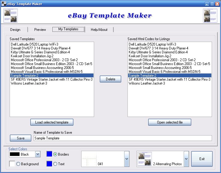 eBay Template Maker