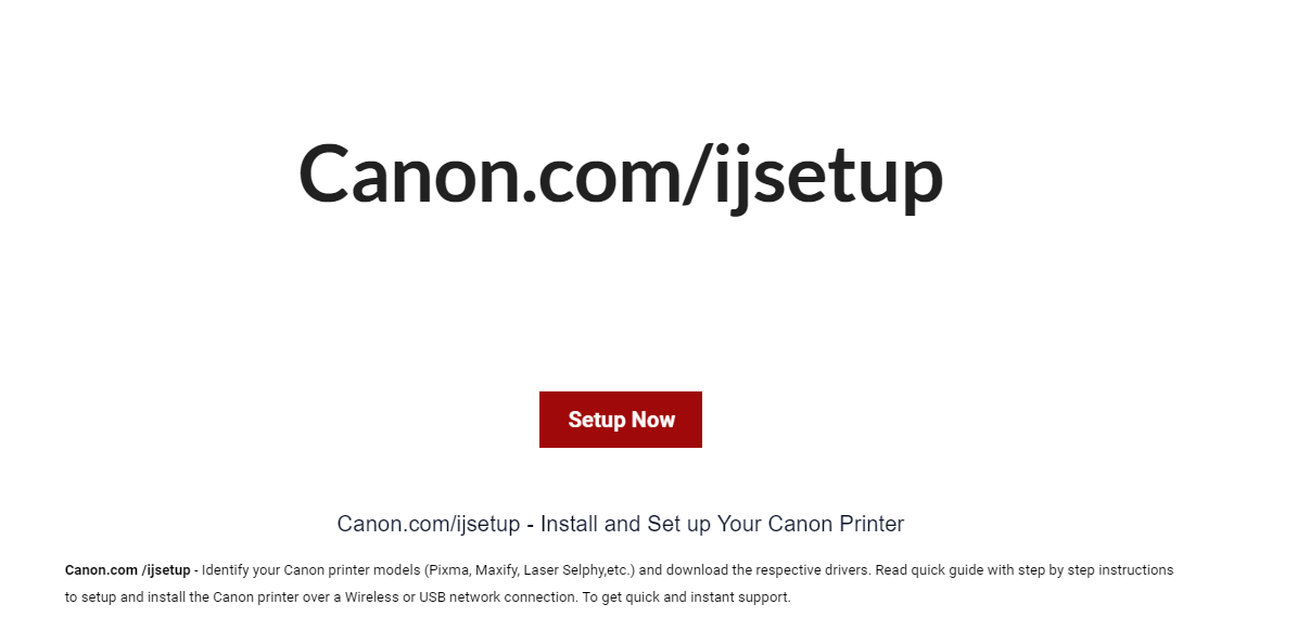 ij.start.canon Canon IJ Printer