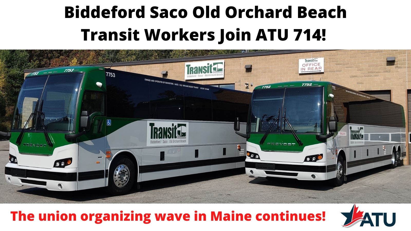 Transit Workers Unionize / PRO Act tour / Contract prep Maine AFLCIO