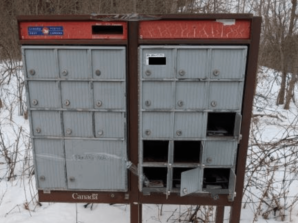 Community mailboxes damaged in Puslinch Canada Info