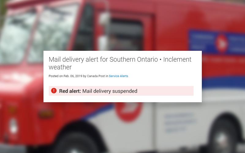 Canada post Parcel delays CanadaPost.Tech