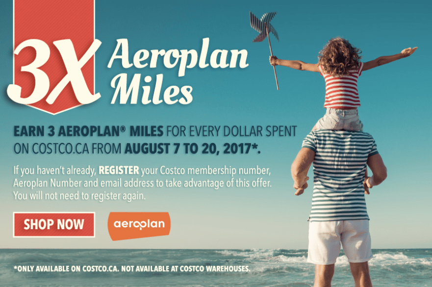 3x Aeroplan Miles at Costco.ca CanadaPointsGuy