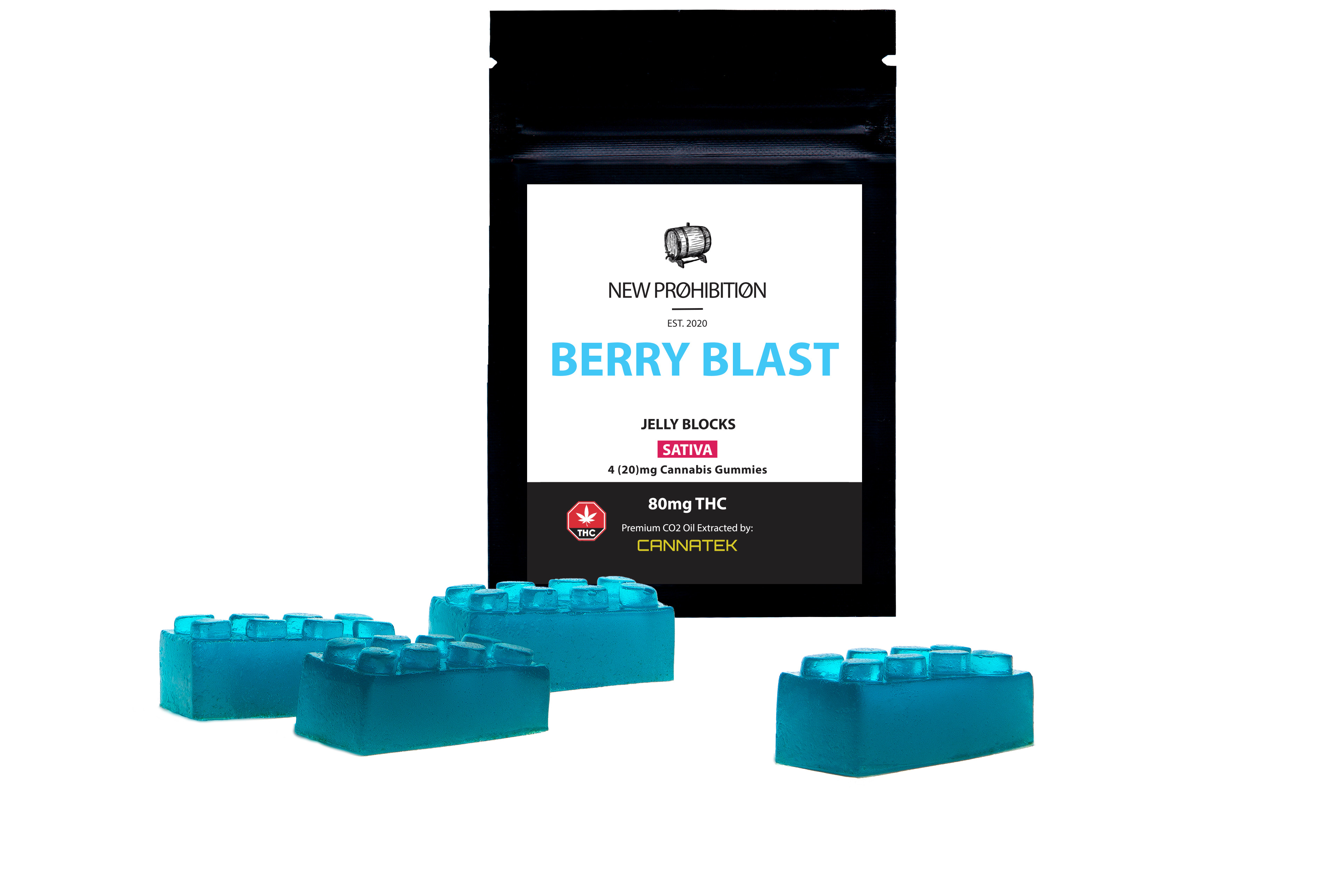 Berry Blast Sativa THC Jelly Block Canada Wide Weed