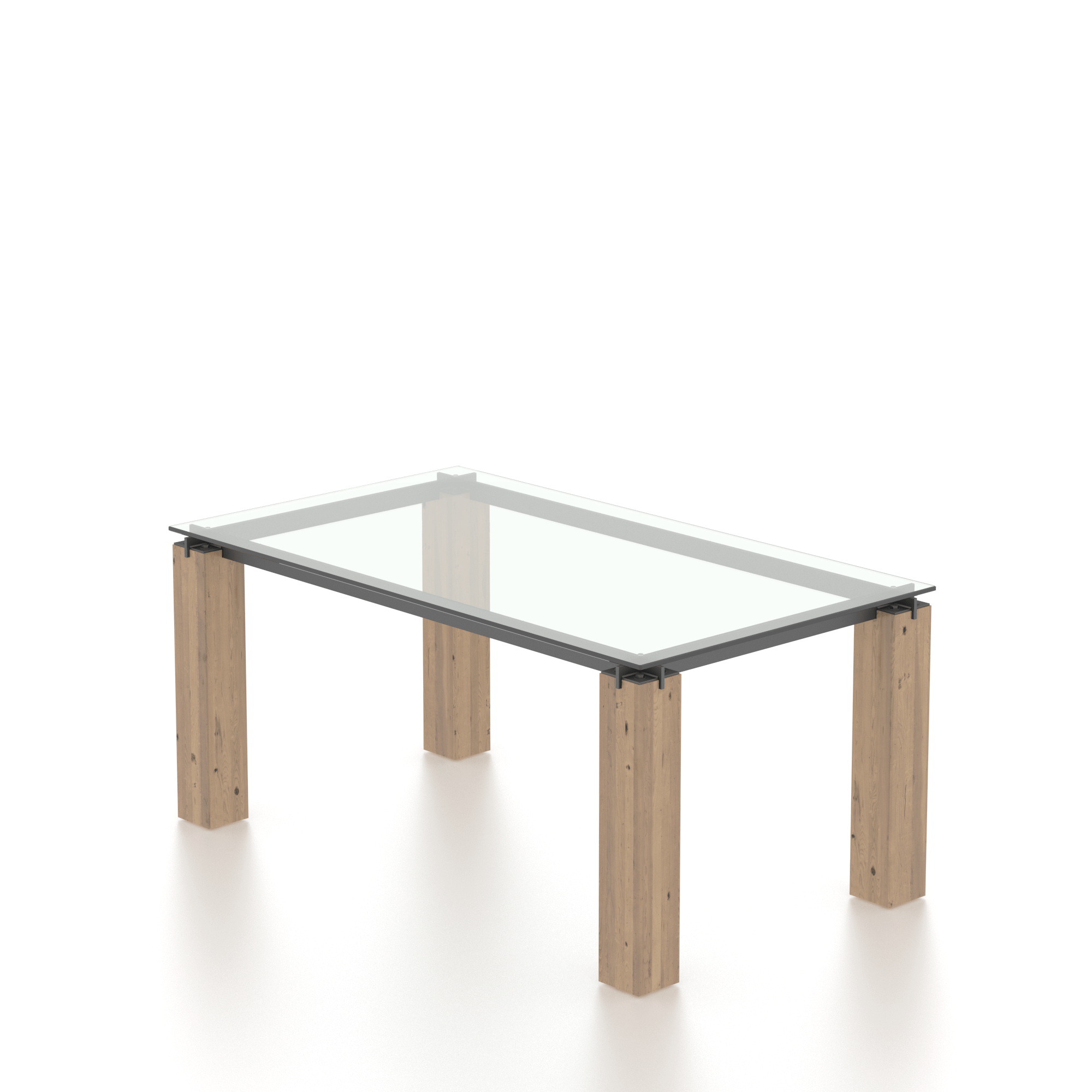 Rectangular Glass Table Legs EB Canadel