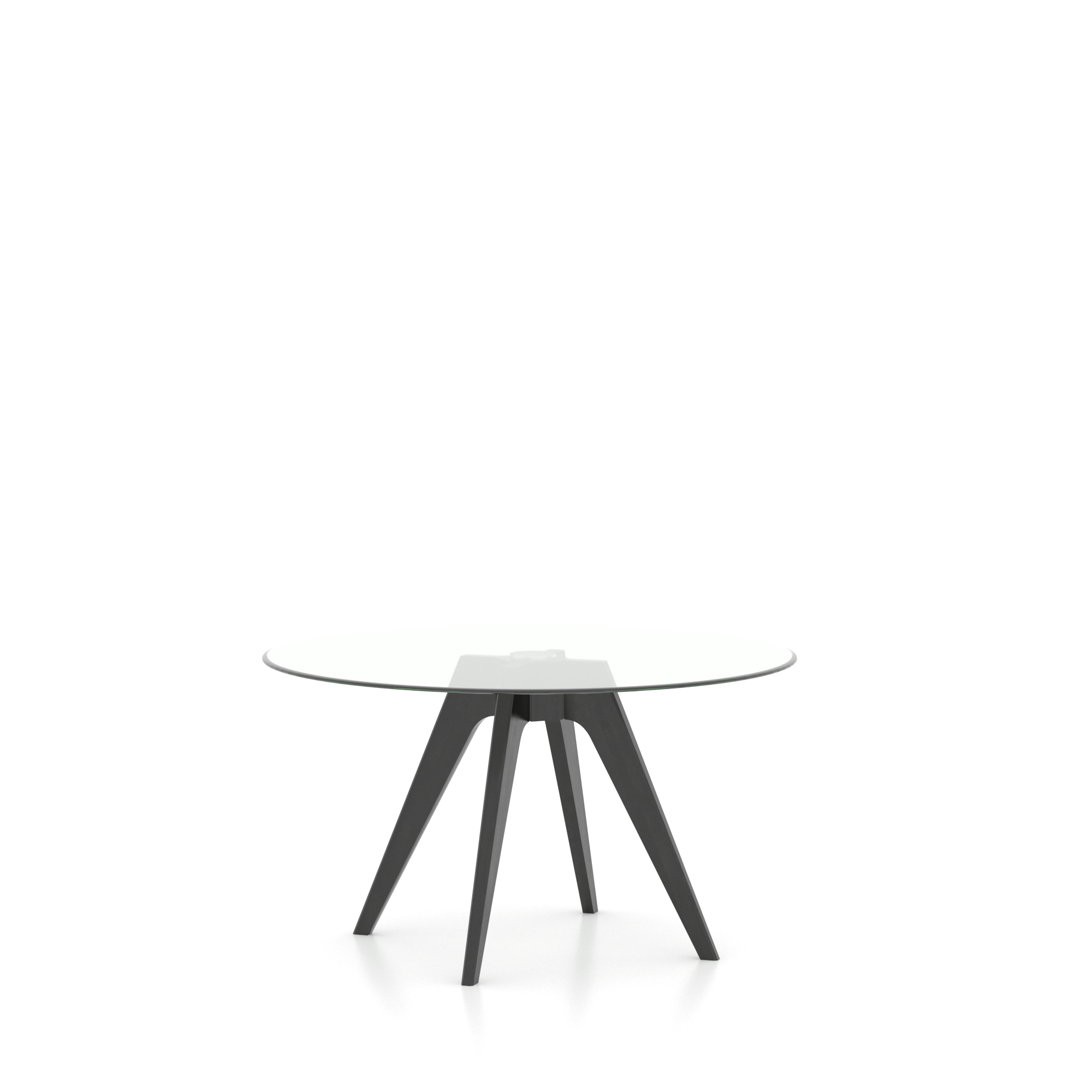 Round Glass Table Base DQ Canadel