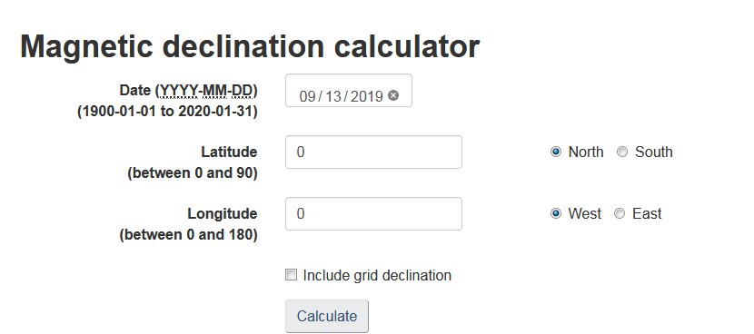 declination calculator