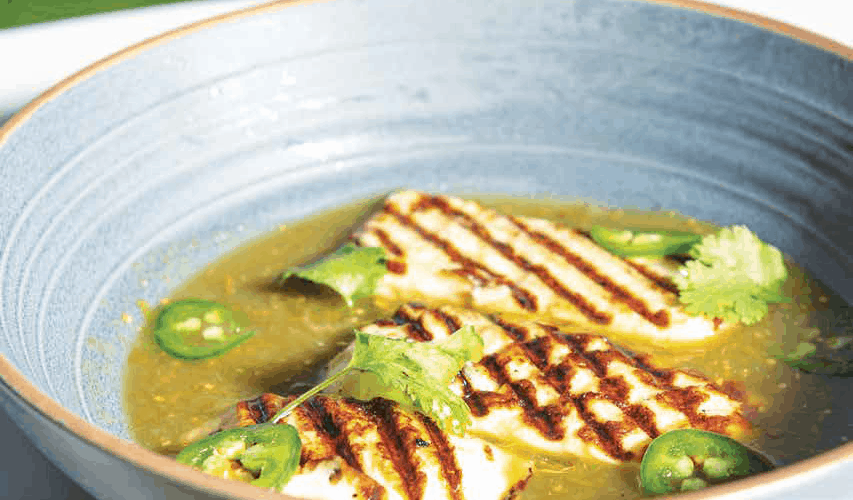 Grilled Panela Cheese with Salsa Verde Home Trends Magazine