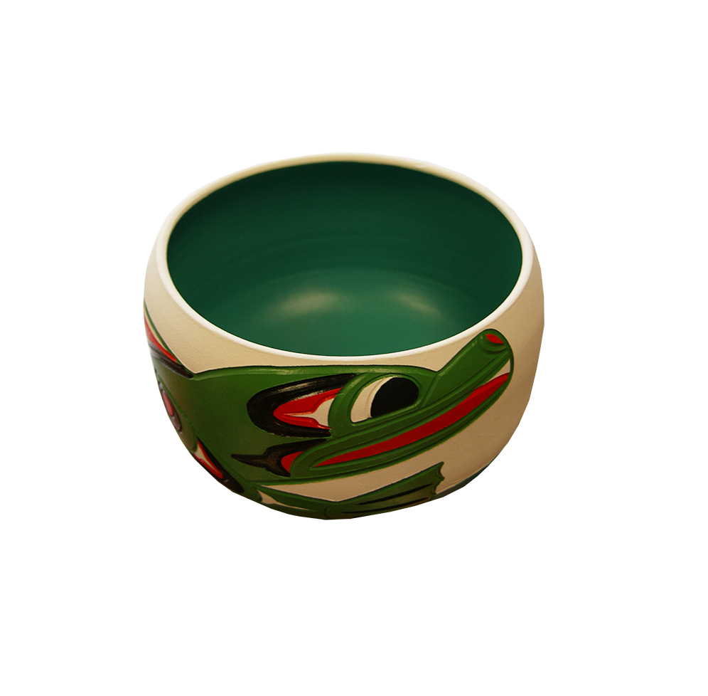 Ceramic Bowl Frog Canadian Indigenous Art Inc.
