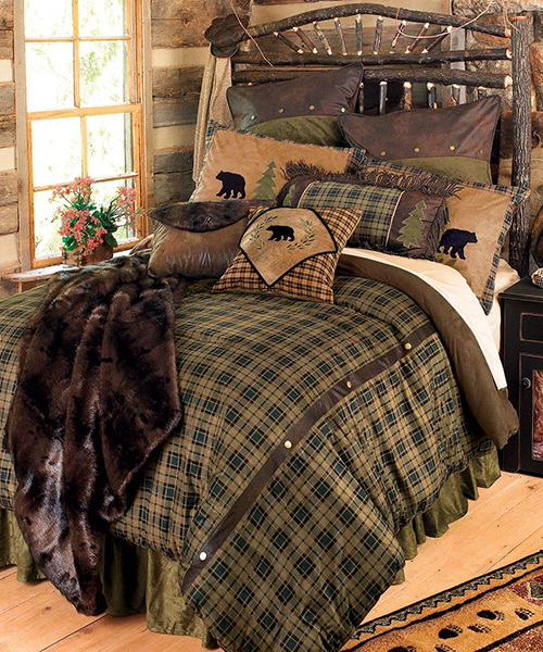 Cabin Bedding Alpine Bear Rustic Collection