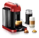 Nespresso Vertuo Coffee Machine with Aeroccino by Breville, Red
