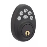 Garrison Round Electronic Deadbolt, Matte Black Canadian Tire